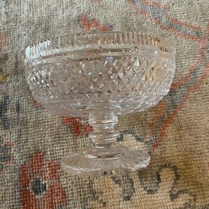 Waterford Ireland Colleen Crystal Footed Centerpiece Pedestal Bowl 7.25"